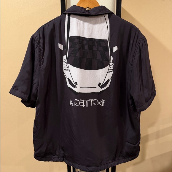 Bottega Veneta Other - Bottega Veneta Brown Padded Lamborghini Car Bowling Button Up Shirt